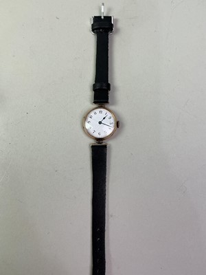 Lot 8 - *AMENDMENT, WILSDORF AND DAVIS FOR ROLEX, GOLD WRIST WATCH