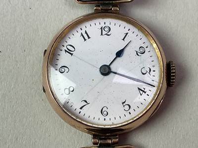 Lot 8 - *AMENDMENT, WILSDORF AND DAVIS FOR ROLEX, GOLD WRIST WATCH