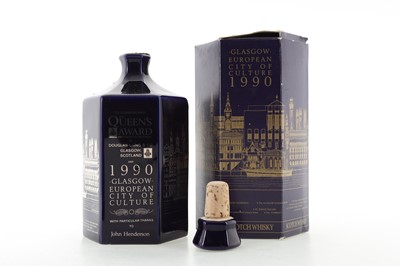 Lot 548 - DOUGLAS LAING GLASGOW EUROPEAN CITY OF CULTURE 1990 DECANTER 75CL