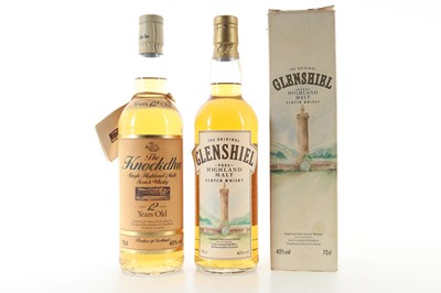 Lot 535 - KNOCKDHU 12 YEAR OLD AND GLENSHIEL (LOCH LOMOND DISTILLERY)