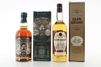 Lot 539 - GLEN GRANT 10 YEAR OLD AND GRANT'S GORDON HIGHLANDERS