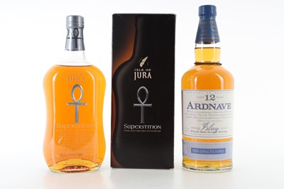 Lot 545 - JURA SUPERSTITION AND ARDNAVE 12 YEAR OLD