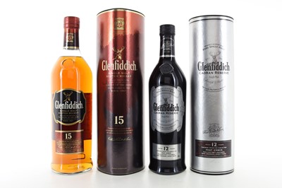 Lot 547 - GLENFIDDICH 15 YEAR OLD 1L AND 12 YEAR OLD CAORAN RESERVE