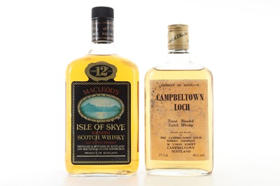 Lot 563 - MACLEOD'S ISLE OF SKYE 12 YEAR OLD AND CAMPBELTOWN LOCH 37.5CL
