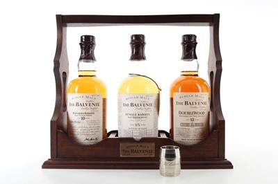 Lot 572 - BALVENIE 1977 15 YEAR OLD SINGLE BARREL, 12 YEAR OLD DOUBLEWOOD AND 10 YEAR OLD FOUNDER'S RESERVE