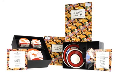 Lot 591 - WEDGWOOD FOR CLARICE CLIFF, BLUE AUTUMN CERAMICS