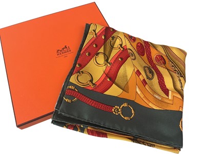 Lot 589 - HERMES CARRE SILK SCARF