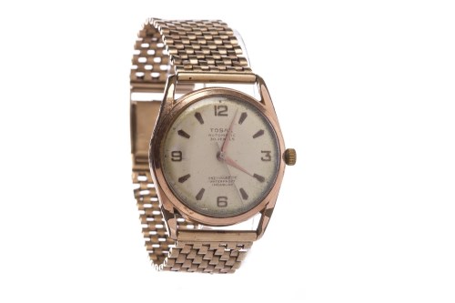 Lot 946 - GENTLEMAN'S TOSAL AUTOMATIC GOLD PLATED WRIST...