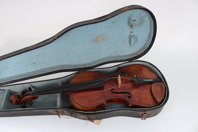 Lot 981 - FRENCH VIOLIN WITH BOW