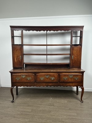 Lot 1257 - GEORGE III OAK DRESSER