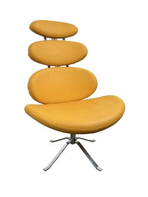 Lot 593 - ZURI FURNITURE PEBBLE SWIVEL CHAIR