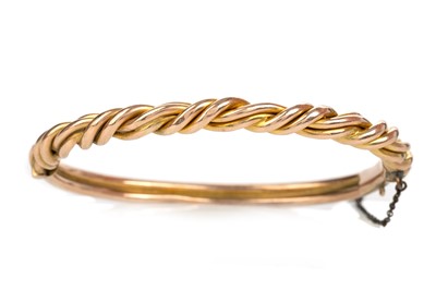 Lot 415 - GOLD BANGLE