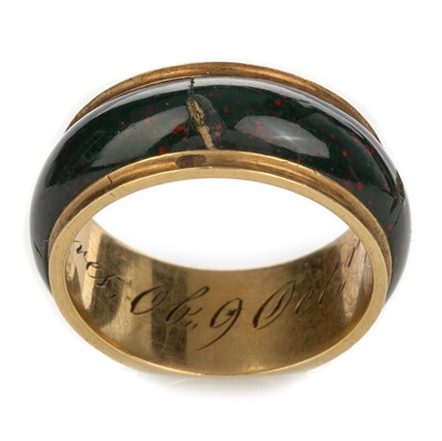 Lot 417 - GEORGE IV GOLD MOURNING RING