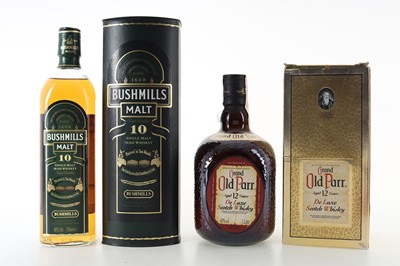 Lot 588 - GRAND OLD PARR 12 YEAR OLD 1L AND BUSHMILL'S 10 YEAR OLD