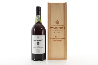 Lot 595 - WARRE'S QUINTA DA CAVADINHA 1988 VINTAGE