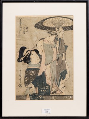 Lot 1471 - GROUP OF THREE JAPANESE WOODBLOCK PRINTS