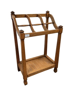 Lot 31 - ARTS & CRAFTS OAK STICK STAND