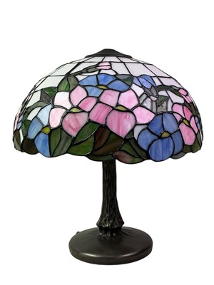Lot 65 - TIFFANY STYLE TABLE LAMP
