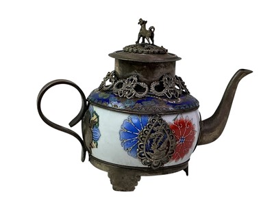 Lot 51 - PAIR OF EAST ASIAN PORCELAIN TEA POTS