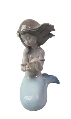 Lot 116 - TWO LLADRO FIGURES OF MERMAIDS