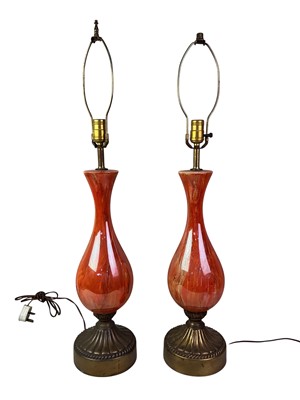 Lot 102 - PAIR OF MID CENTURY TABLE LAMPS