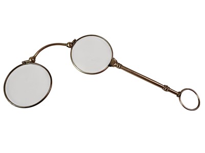Lot 49 - EDWARDIAN ROLLED GOLD LORGNETTE
