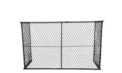 Lot 63 - BRASS AND IRON FIREGUARD