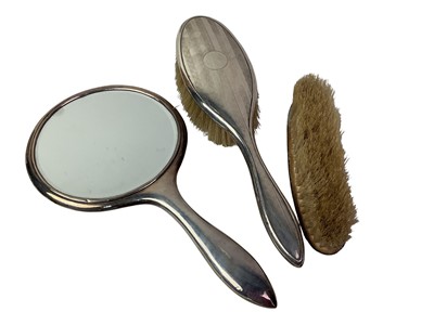 Lot 118 - SILVER DRESSING TABLE SET