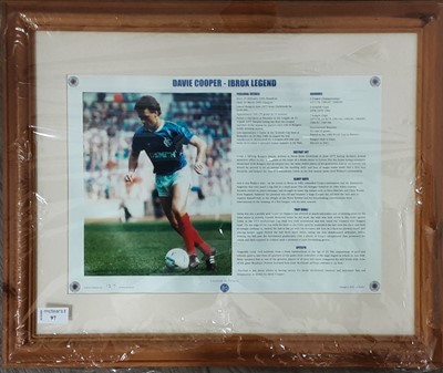 Lot 97 - DAVIE COOPER - IBROX LEGEND