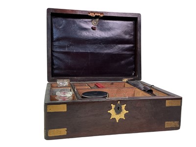 Lot 206 - VICTORIAN ROSEWOOD STATIONERY BOX