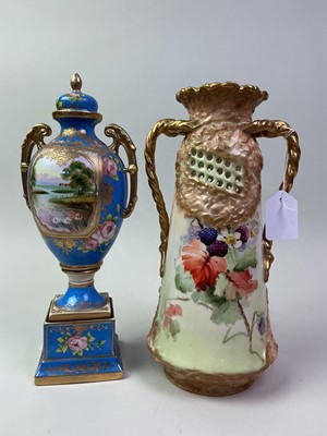 Lot 210 - NAUTILUS PORCELAIN VASE