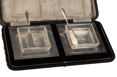 Lot 1178 - PAIR OF GEORGE VI SILVER BUTTER DISHES