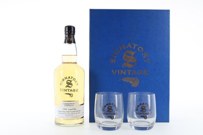 Lot 21 - CAOL ILA 1991 10 YEAR OLD SIGNATORY GIFT SET WITH GLASSES