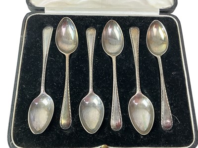 Lot 3 - SET OF SIX LATE VICTORIAN SILVER TEASPOONS