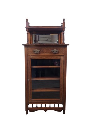 Lot 224 - VICTORIAN ROSEWOOD MUSIC CABINET