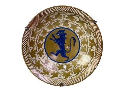 Lot 310 - THREE HISPANO MORESQUE LUSTRE WARE BOWLS