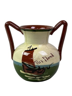 Lot 286 - PAIR OF TORQUAY WARE VASES