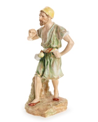 Lot 1270 - NAUTILUS PORCELAIN FIGURE