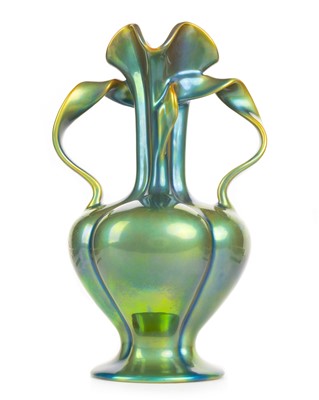 Lot 613 - ZSOLNAY PECS EOSIN GLAZE VASE