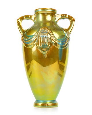 Lot 619 - ZSOLNAY PECS EOSIN GLAZE VASE