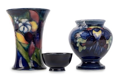 Lot 1273 - THREE MOORCROFT POTTERY WARES
