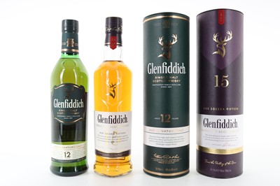 Lot 133 - GLENFIDDICH 15 YEAR OLD AND 12 YEAR OLD