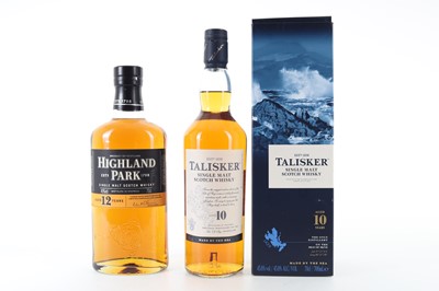 Lot 143 - TALISKER 10 YEAR OLD AND HIGHLAND PARK 12 YEAR OLD