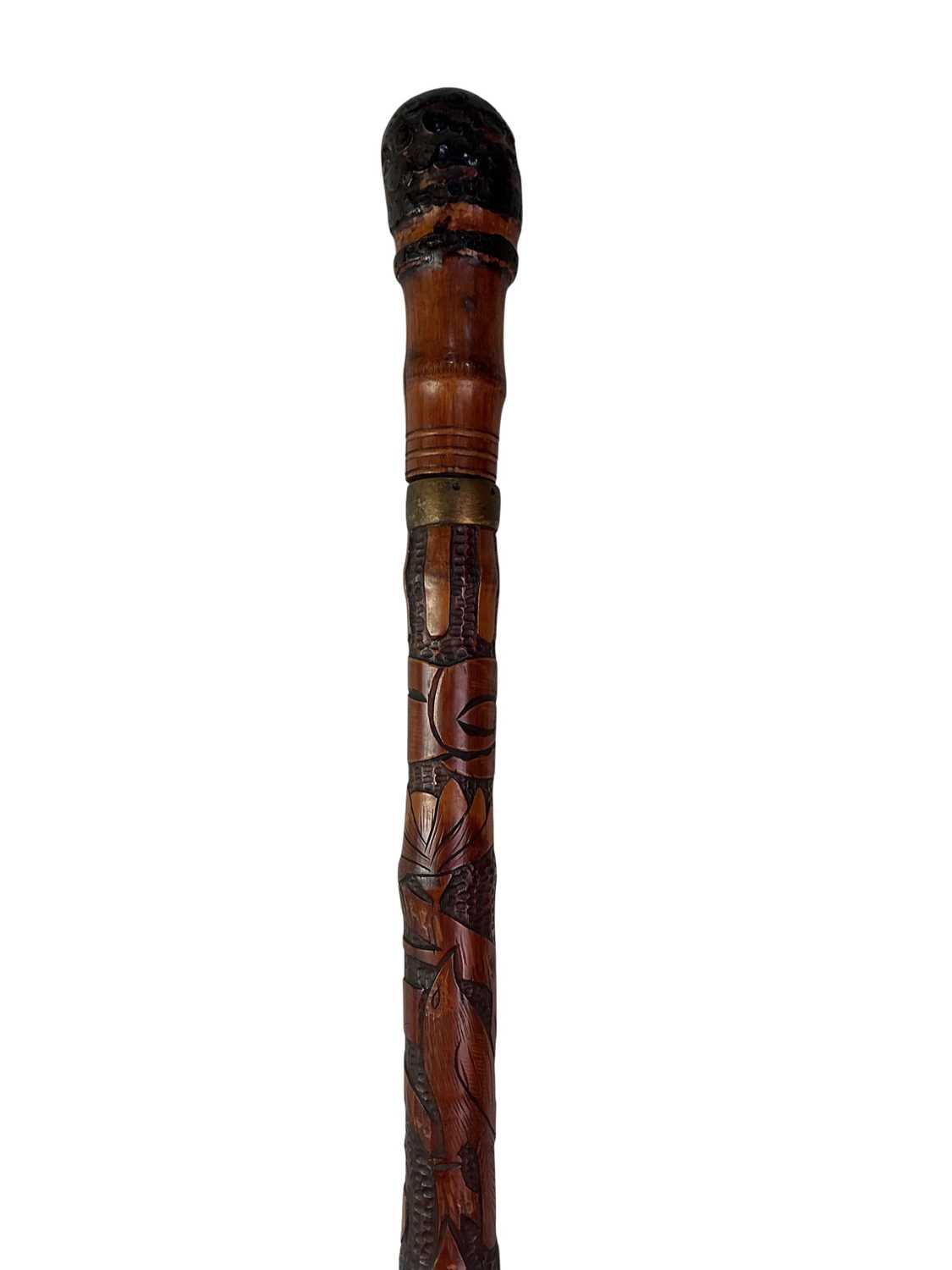 Lot 1184 - JAPANESE BAMBOO SWORD STICK