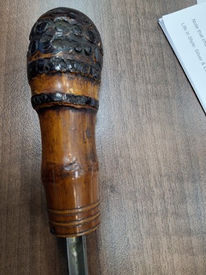 Lot 1184 - JAPANESE BAMBOO SWORD STICK