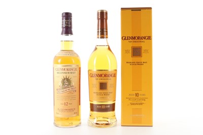 Lot 155 - GLENMORANGIE 12 YEAR OLD MILLENNIUM MALT AND 10 YEAR OLD