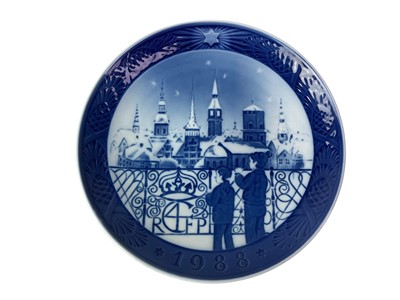 Lot 402 - TWELVE ROYAL COPENHAGEN PORCELAIN CHRISTMAS PLATES
