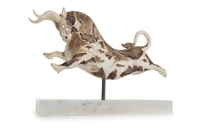 Lot 1275 - CERAMIC BULL FIGURE