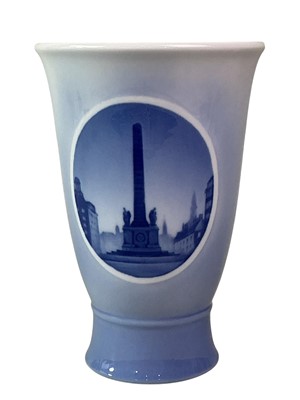 Lot 317 - PAIR OF ROYAL COPENHAGEN MOON FLASK VASES