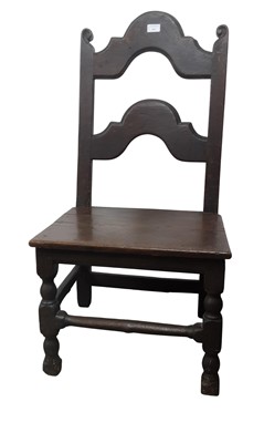 Lot 363 - SOUTH YORKSHIRE/DERBYSHIRE OAK CHAIR
